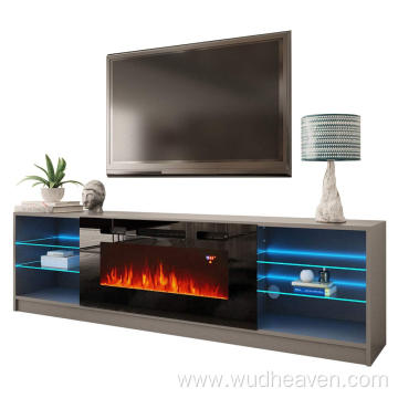 Soporte de Tv Led con Chimenea Eléctrica